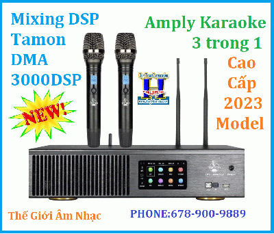 +  New 2023 Mixing 3 trong 1:Tamon DMA-3000DSP Amply Karaoke Cao Cấp.